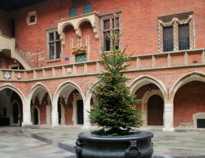 Christmas tree in the Museum courtyard